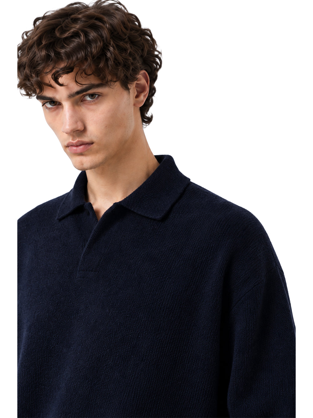 FERRAMENTA-POLO NUVOLA LANA CASHMERE-FMT70042 BLUE NAVY