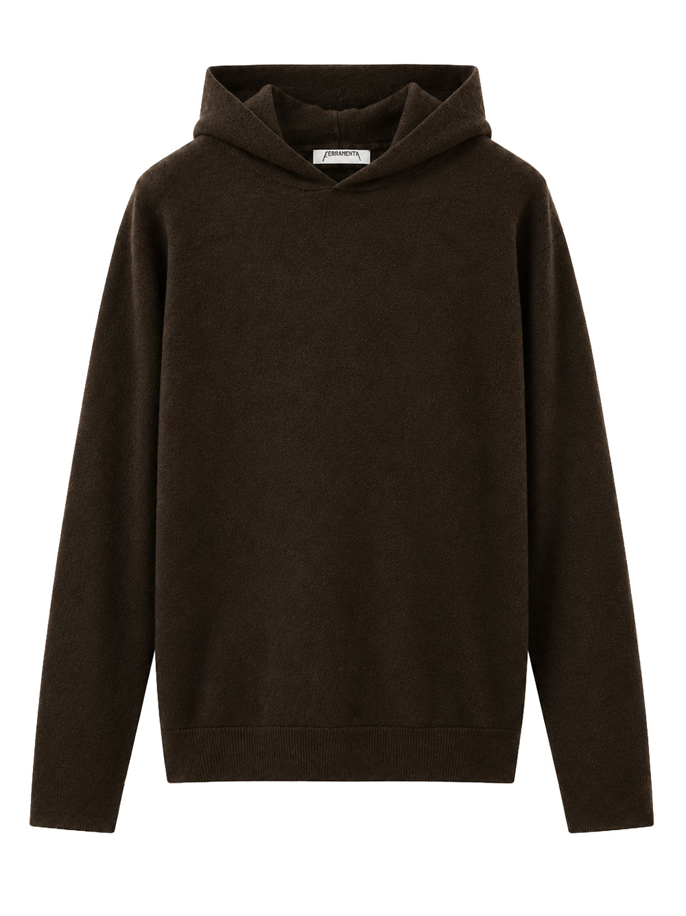 FERRAMENTA-HOODIE NUVOLA LANA CASHMERE-FMTSIN070007 BROWN