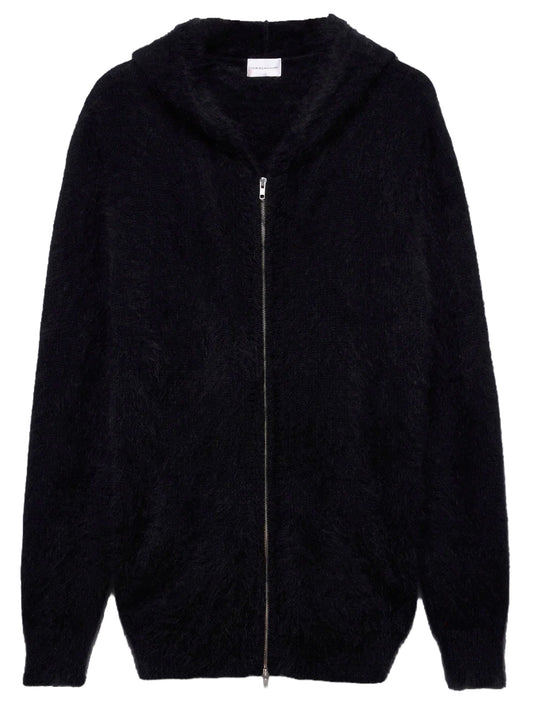 7 FOR ALL MANKIND-FUZZY ZIP HOODIE-7NFW0H75 U73XU SABLE