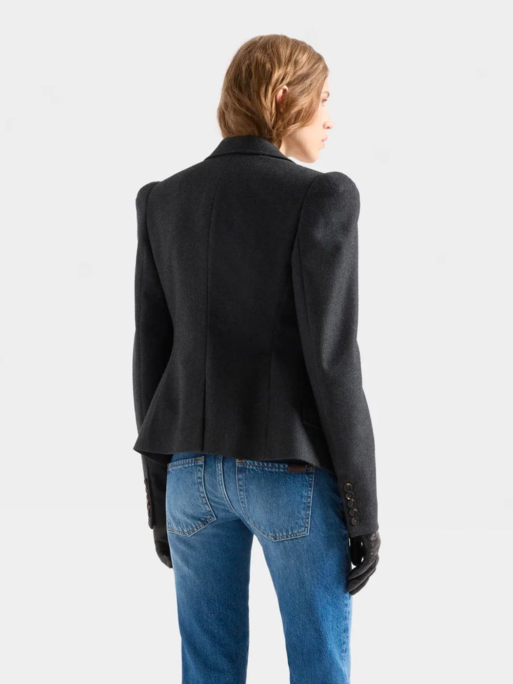 7 FOR ALL MANKIND-HIGH SHOULDER BLAZER-7NFG0H59 U73W5 MINK
