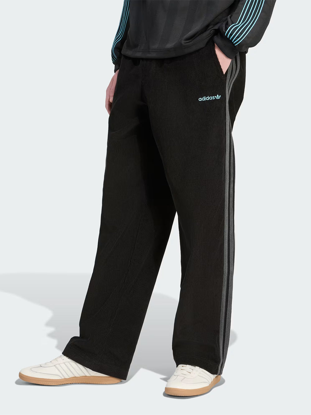 ADIDAS-CORD PANT-JX3107 BLACK/GRESIX
