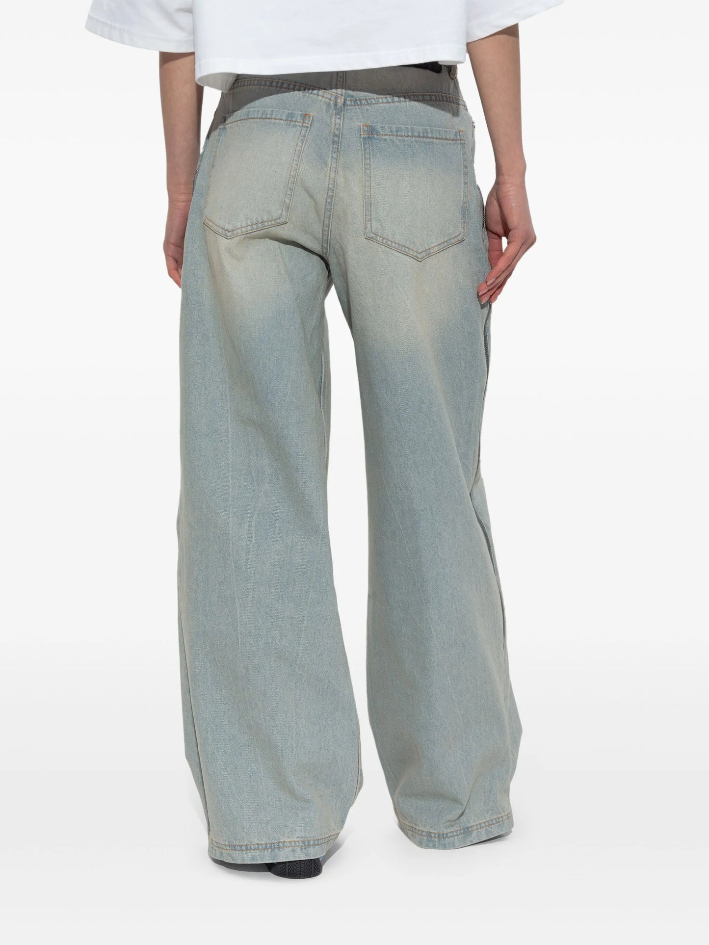 ADIDAS-DENIM ZIP PANT-JX9210 LGHDEN