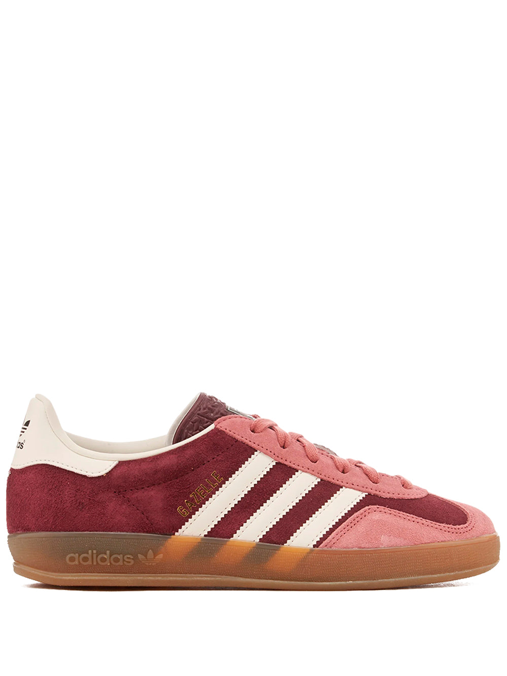 ADIDAS-GAZELLE INDOOR-IF9647 MAROON/FTWWHT/PRECRI