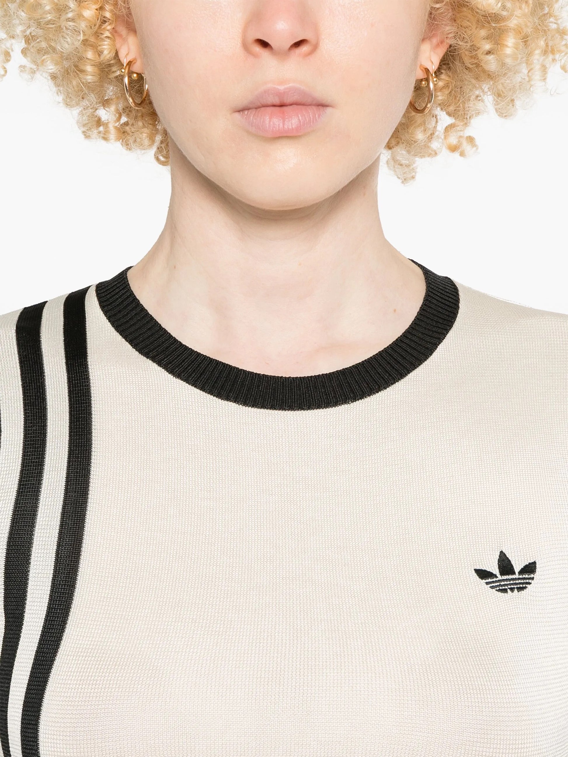 ADIDAS-KNITTED 3S TEE-JJ0961 CREWHT