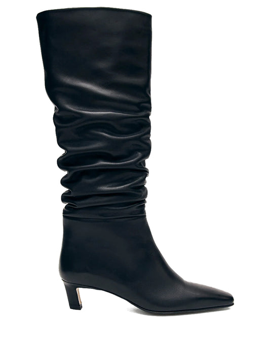 ALOHAS-KALILA BLACK LEATHER BOOTS-S100549.01 BLACK
