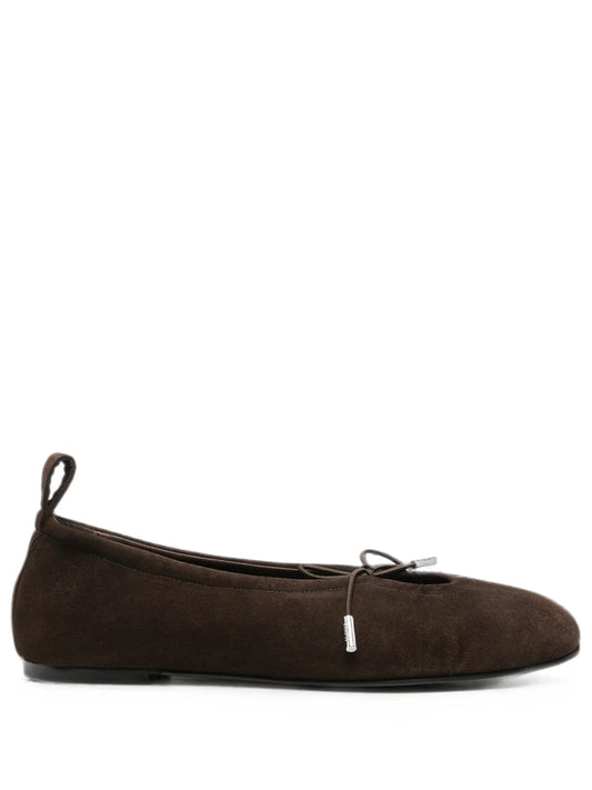 ALOHAS-ROSALIND RECYCLED BROWN LEATHER BALLET FLATS-S101411.01 RECYCLED BROWN
