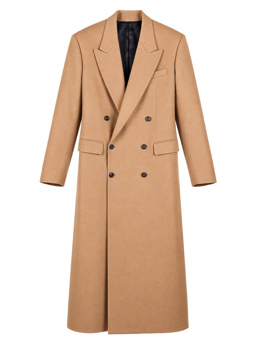ANIPS-LONG COAT-F26016 CAMEL