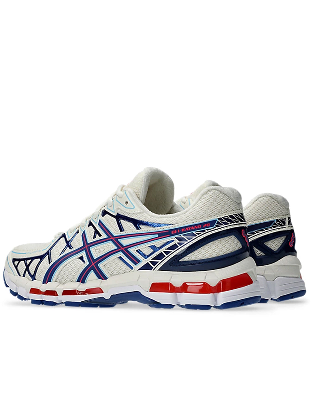 ASICS-GEL-KAYANO 20-1203A388 101 CREAM/DEEP MARINE