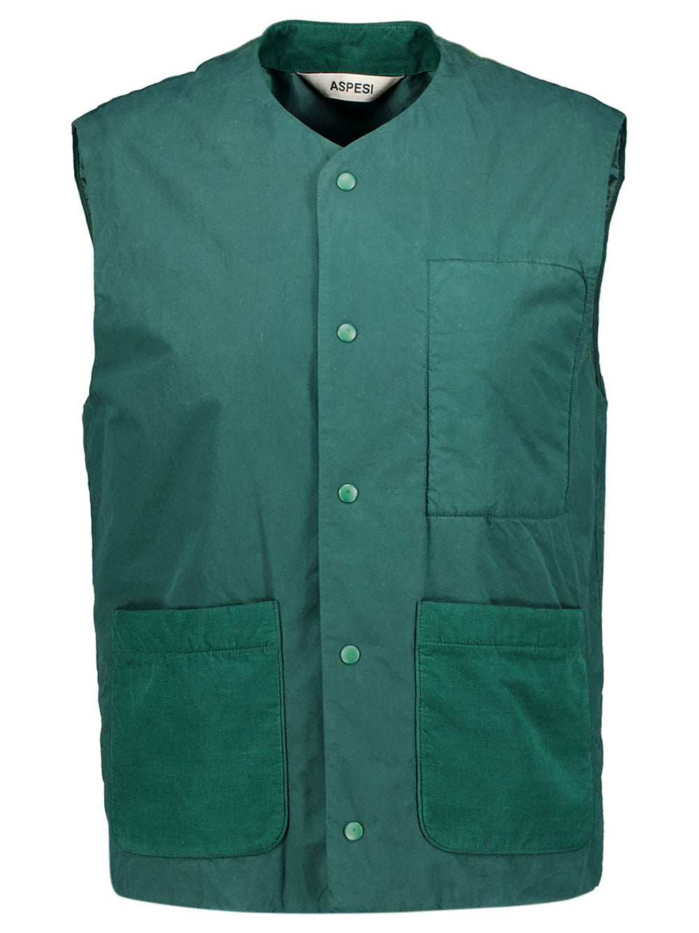 ASPESI-GILET LELE-AAK15.G329 85149 VERDE