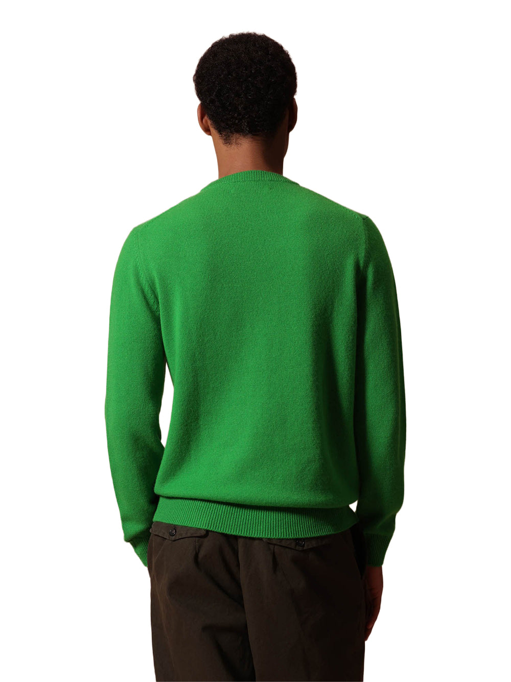 BALLANTYNE-R NECK PULLOVER 100% WS CLASSIC DIAMOND-B2P000 7K0A8 92533 BRIGHT GREE/VIRIDIS/ZEPHYR GRE