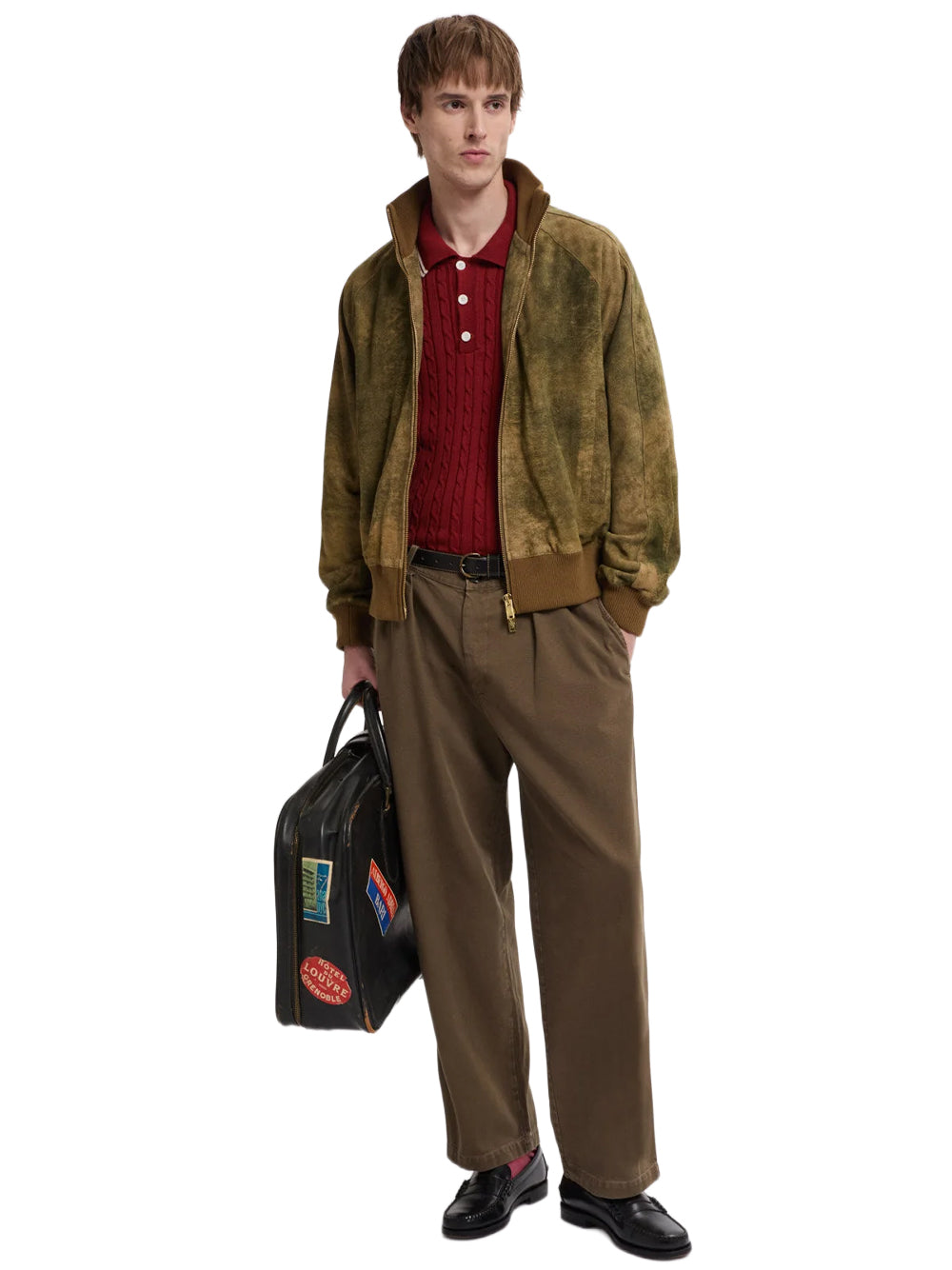 ANTIQUE SUEDE TRACK JACKET