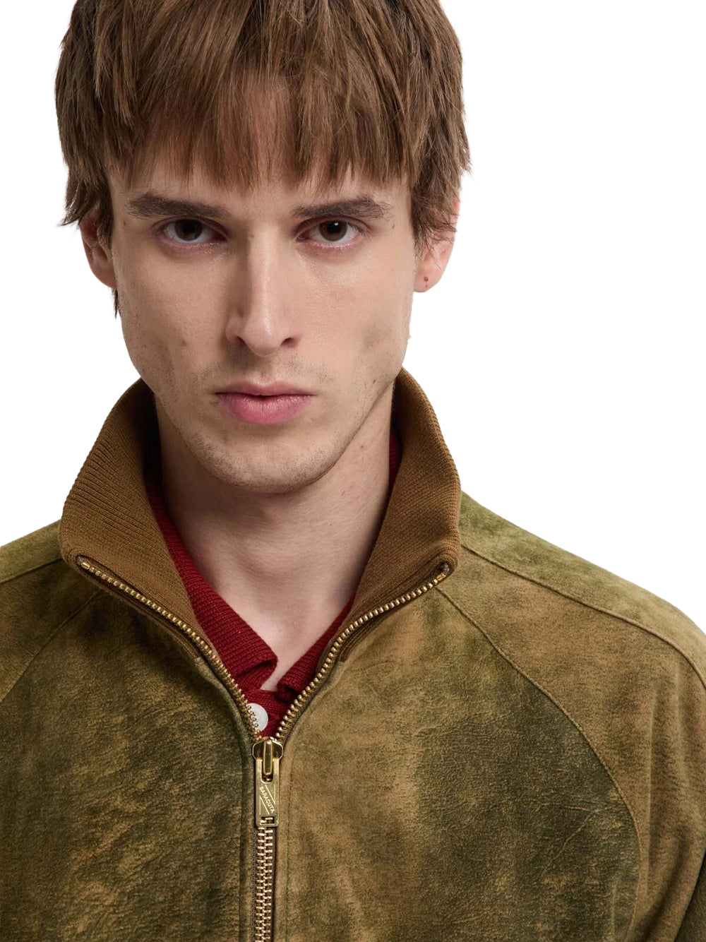 ANTIQUE SUEDE TRACK JACKET