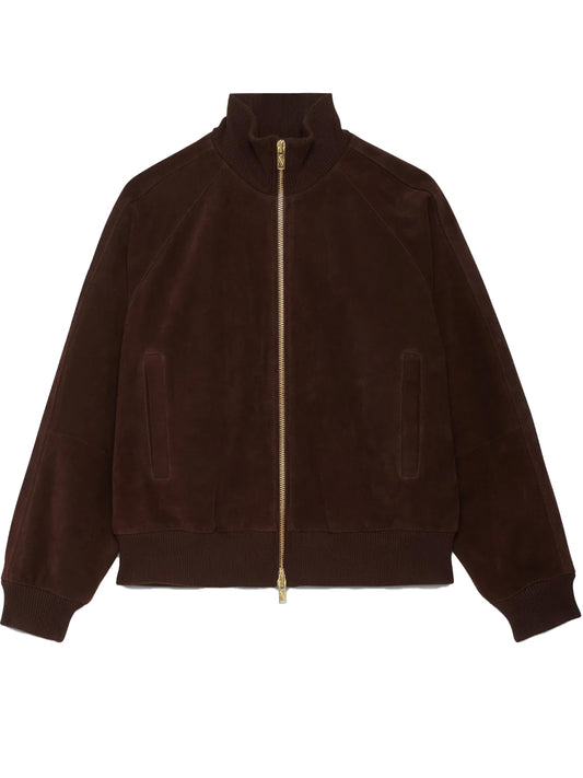 BARACUTA-ROUGHOUT TRACK JACKET-BRCPS1125 711 CHOCOLATE