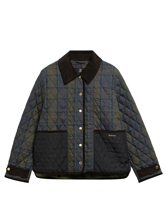 BARBOUR-AINSDALE CHECKED QUILTED JKT-LQU1932 TN11 SHADOW CLASSIC