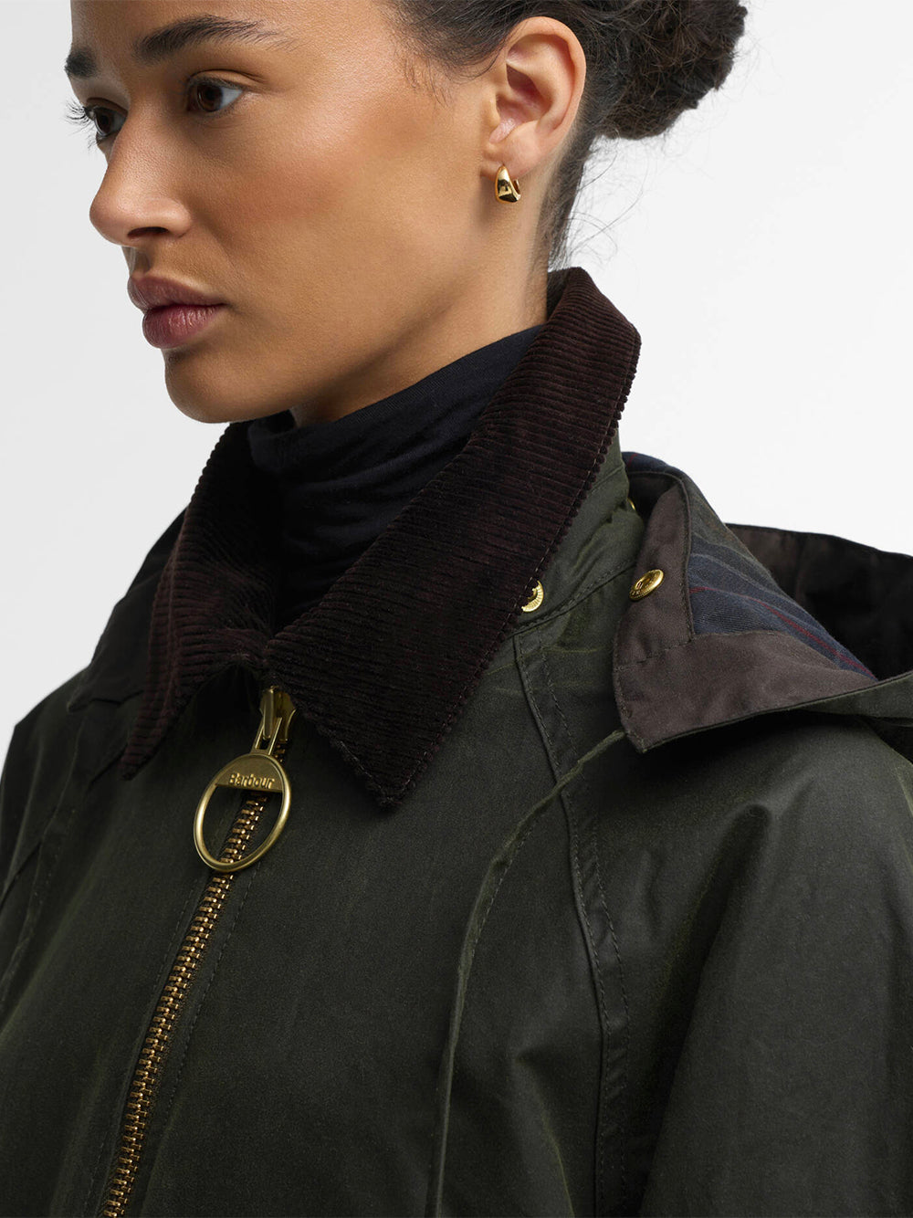 BARBOUR-CARVILLE WAX JACKET-LWX1578 OL52 FERN