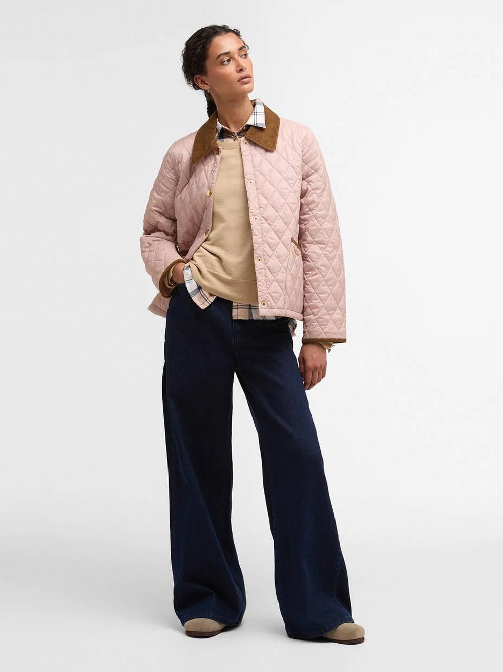 BARBOUR-ICONS LIDDESDALE QUILT JKT-LQU1851 P153 GARDENIA/DRESS/BEIGE