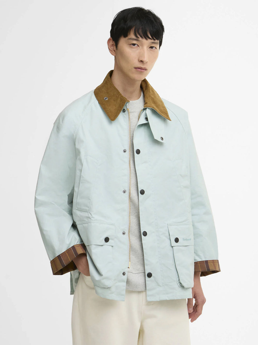 BARBOUR-OS BEDALE COTTON JACKET-MCA1102 BL11 ICE BLUE