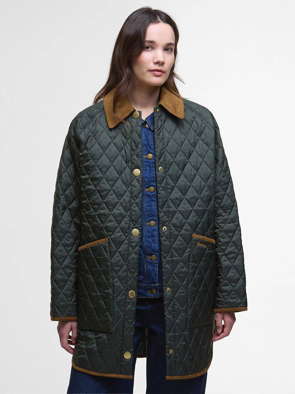 BARBOUR-OS LIDDESDALE QUILTED JACKET-LQU1853 OL71 OLIVE