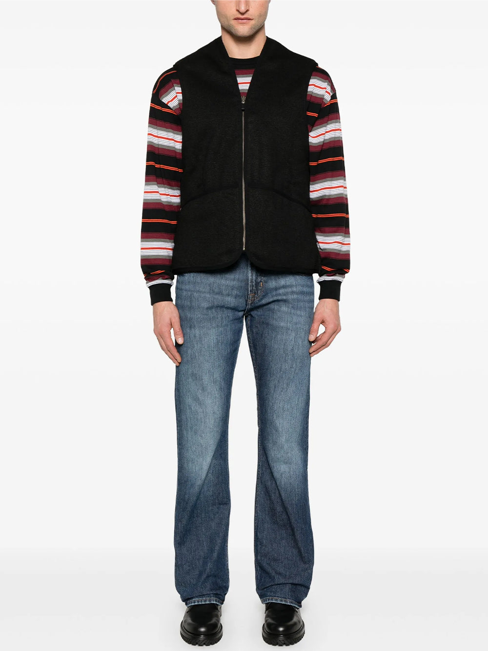BARBOUR-WARM PILE WAISTCOAT ZIP-MLI0004 BK11 BLACK