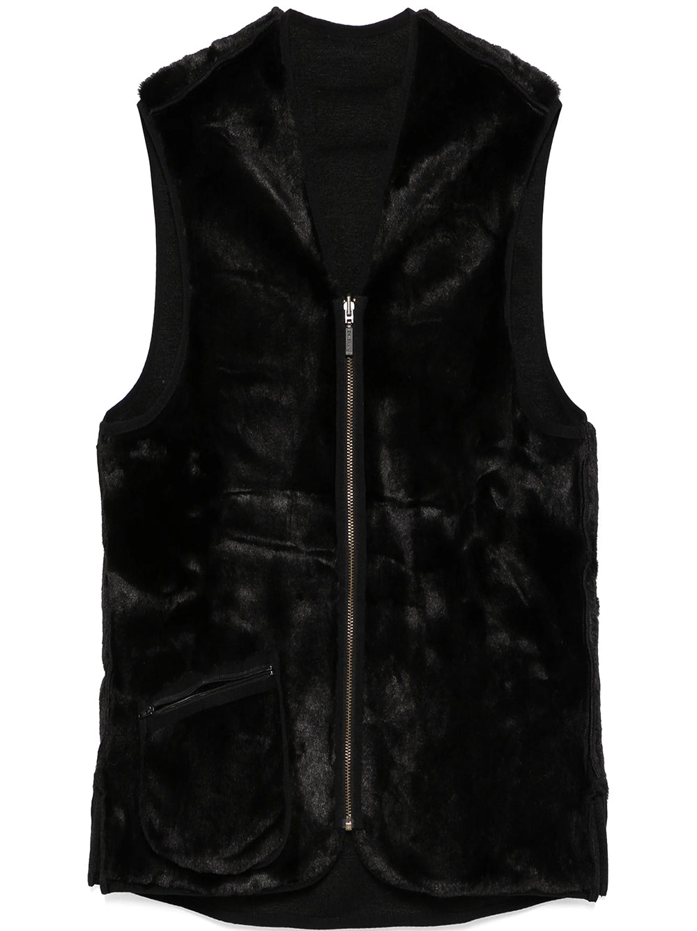 BARBOUR-WARM PILE WAISTCOAT ZIP-MLI0004 BK11 BLACK