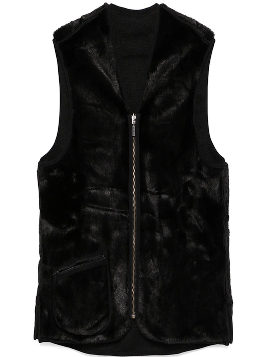 BARBOUR-WARM PILE WAISTCOAT ZIP-MLI0004 BK11 BLACK