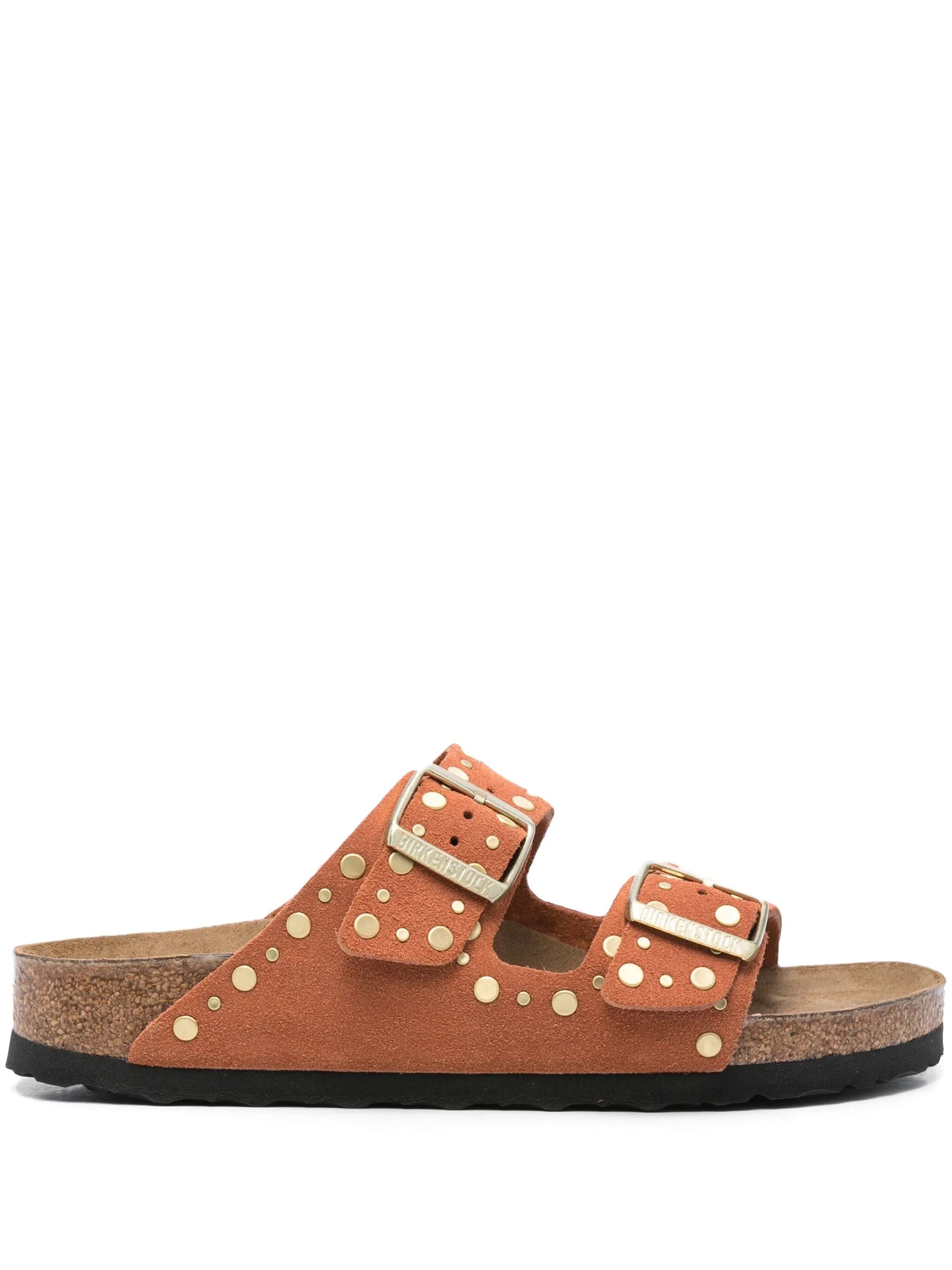 BIRKENSTOCK-ARIZONA RIVET SUEDE-1029513 DARK RUST