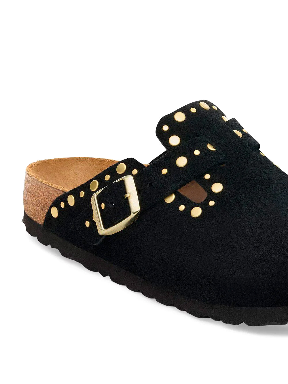 BIRKENSTOCK-BOSTON RIVET SUEDE-1030491 BLACK