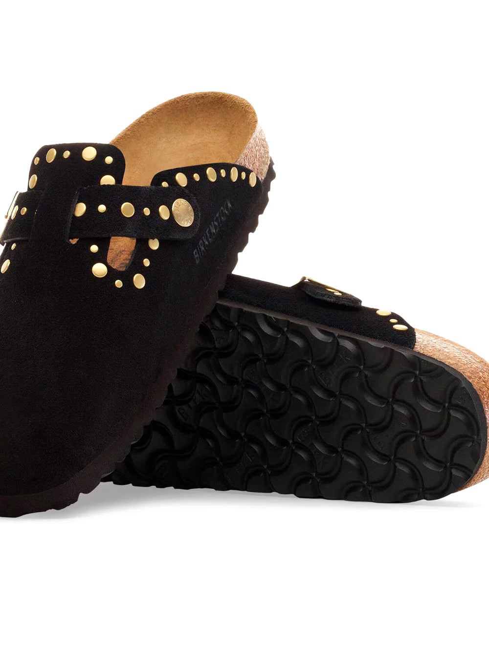 BIRKENSTOCK-BOSTON RIVET SUEDE-1030491 BLACK