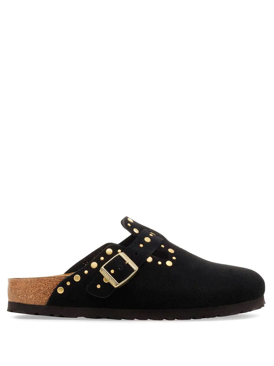 BIRKENSTOCK-BOSTON RIVET SUEDE-1030491 BLACK