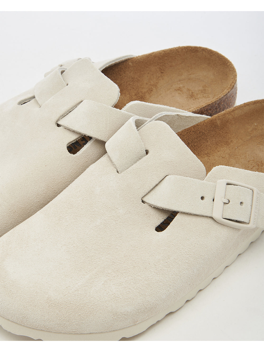 BIRKENSTOCK-BOSTON SUEDE LEATHER-1024740 ANTIQUE WHITE