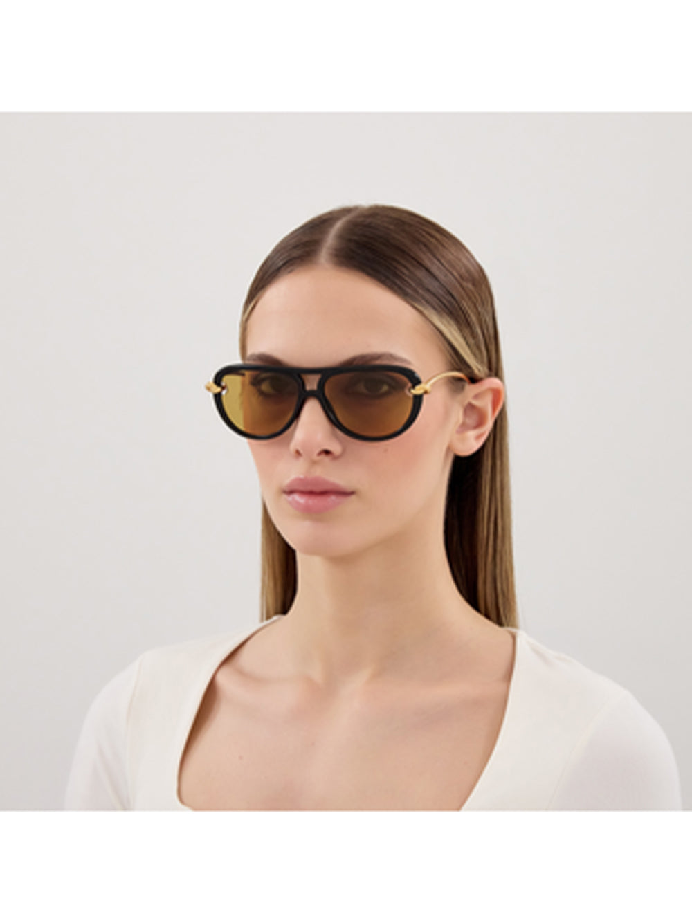BOTTEGA VENETA-BV1418S-BV1418S.004 004 BROWN – La Ferramenta Bologna