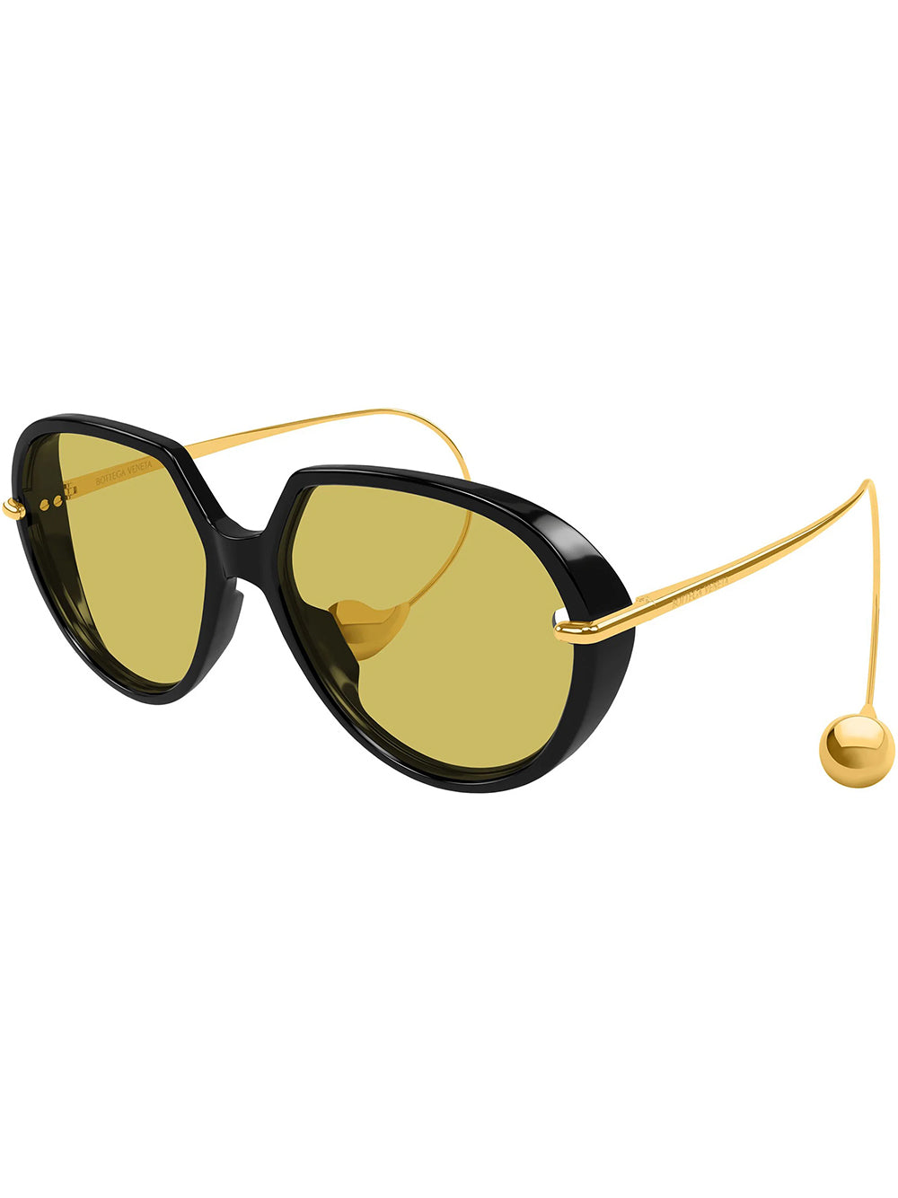 BOTTEGA VENETA-BV1436S-BV1436S.001 001 BLACK/YELLOW