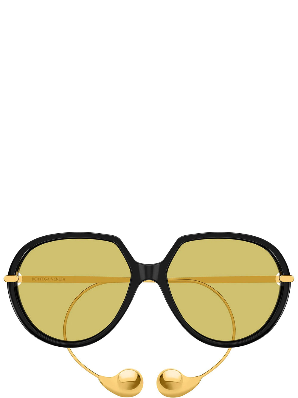 BOTTEGA VENETA-BV1436S-BV1436S.001 001 BLACK/YELLOW