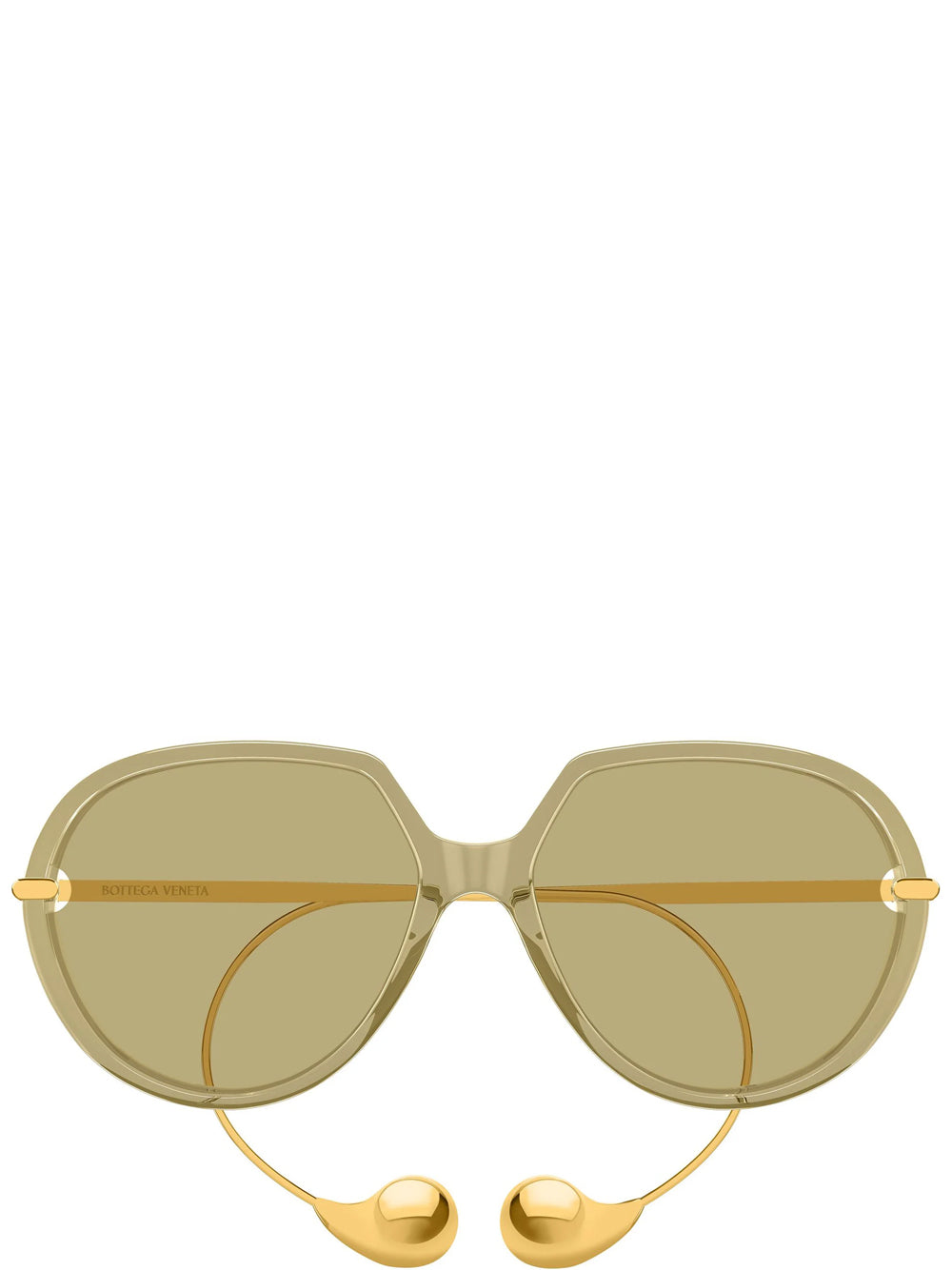 BOTTEGA VENETA-BV1436S-BV1436S.004 004 YELLOW/BROWN