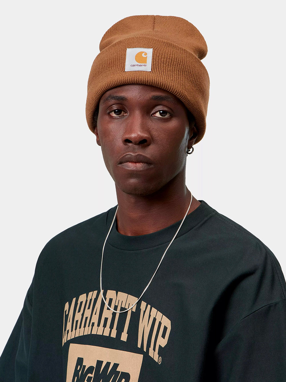 CARHARTT WIP-ACRYLIC WATCH HAT-I020222 3TGXX WIP H BROWN