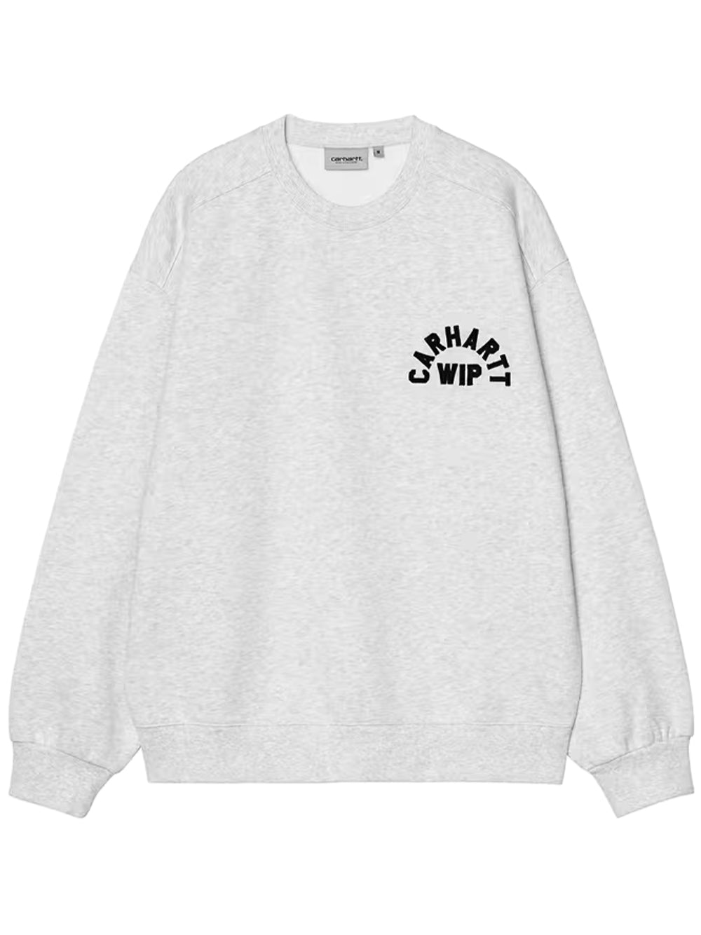 CARHARTT WIP-ARCH SCRIPT SWEAT-I037266 11T06 ASH HEATHER/DARK NAVY