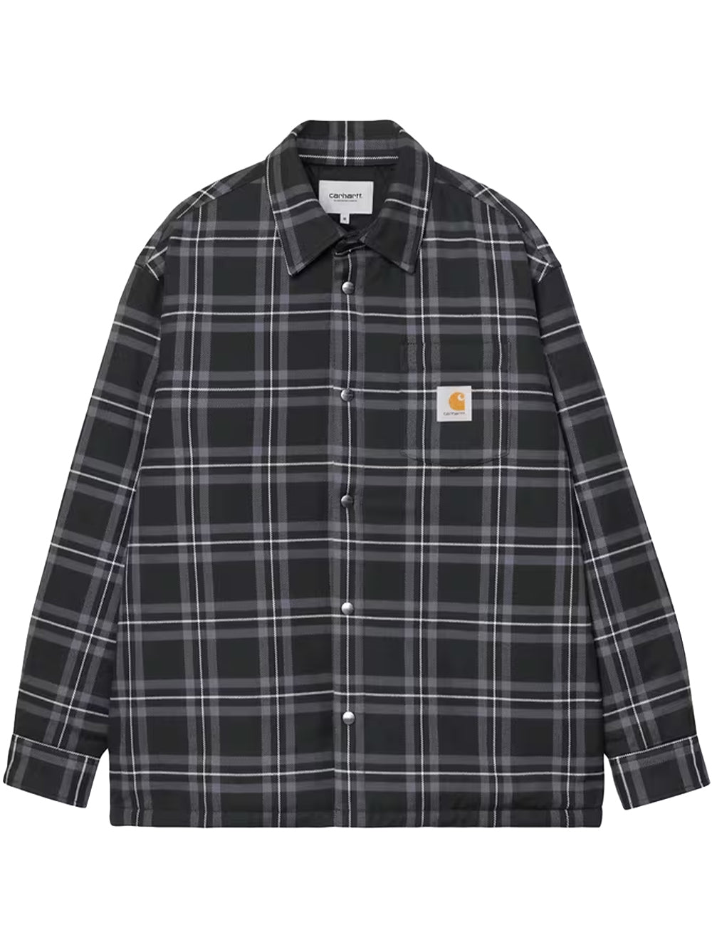 CARHARTT WIP-BAIRD SHIRT JACKET-I037142 3UAXX BAIRD CHECK, BLACK
