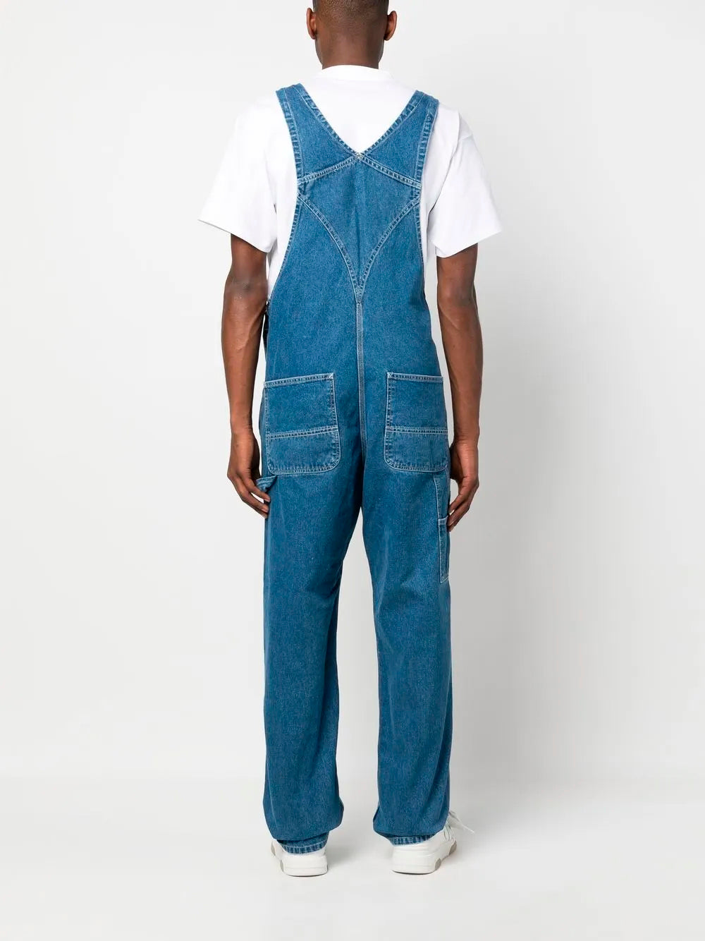 CARHARTT WIP-BIB OVERALL-I022946 BLUE STONE WASHED