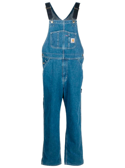 CARHARTT WIP-BIB OVERALL-I022946 BLUE STONE WASHED