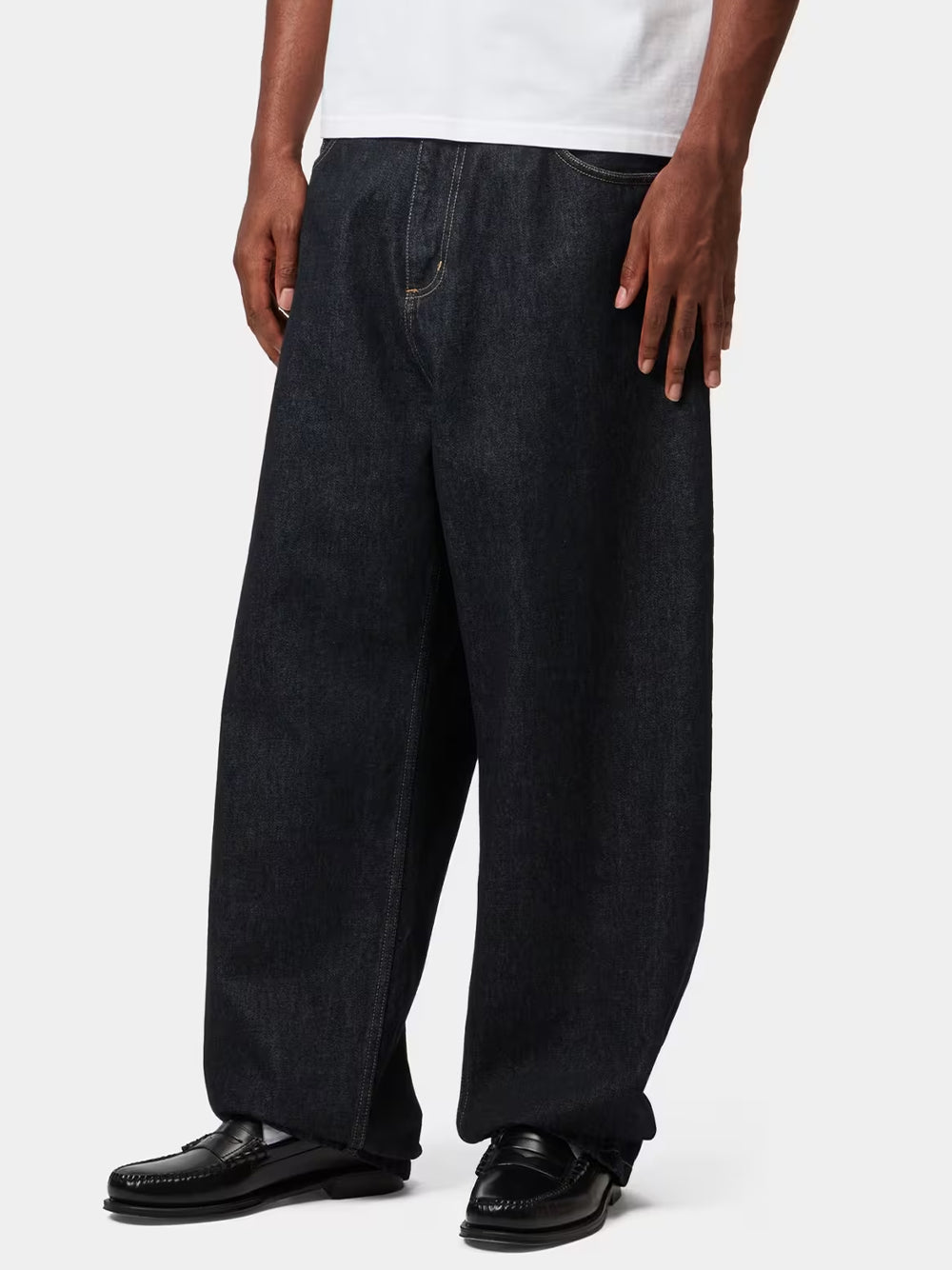 CARHARTT WIP-BRANDON PANT-I035893 0102 BLUE RINSED