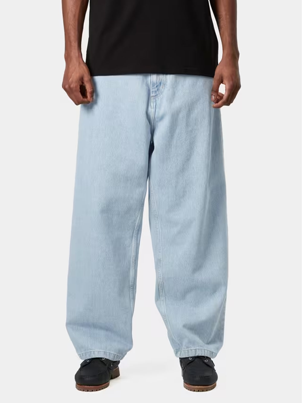 CARHARTT WIP-BRANDON PANT-I035893 01WU BLUE HEAVY WORN BLEACHED