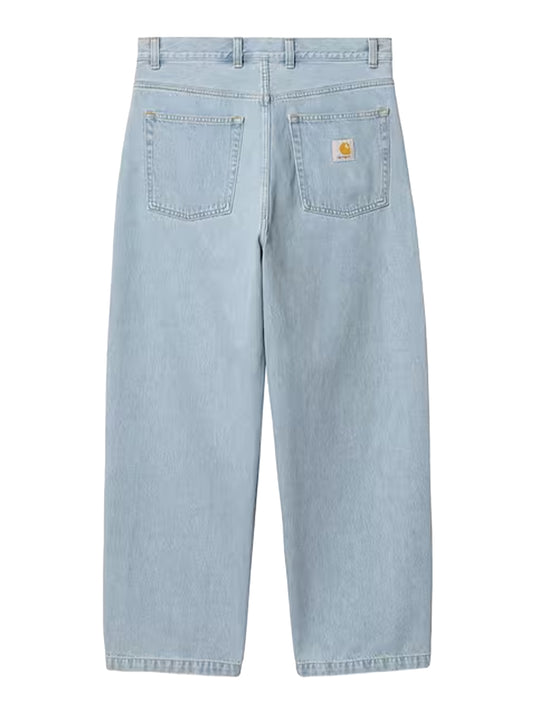 CARHARTT WIP-BRANDON PANT-I035893 01WU BLUE HEAVY WORN BLEACHED
