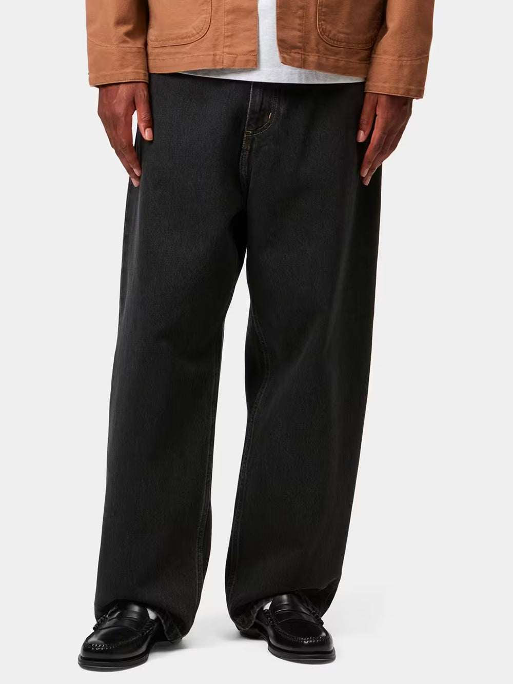 CARHARTT WIP-BRANDON PANT-I035893 8906 BLACK STONE WASHED