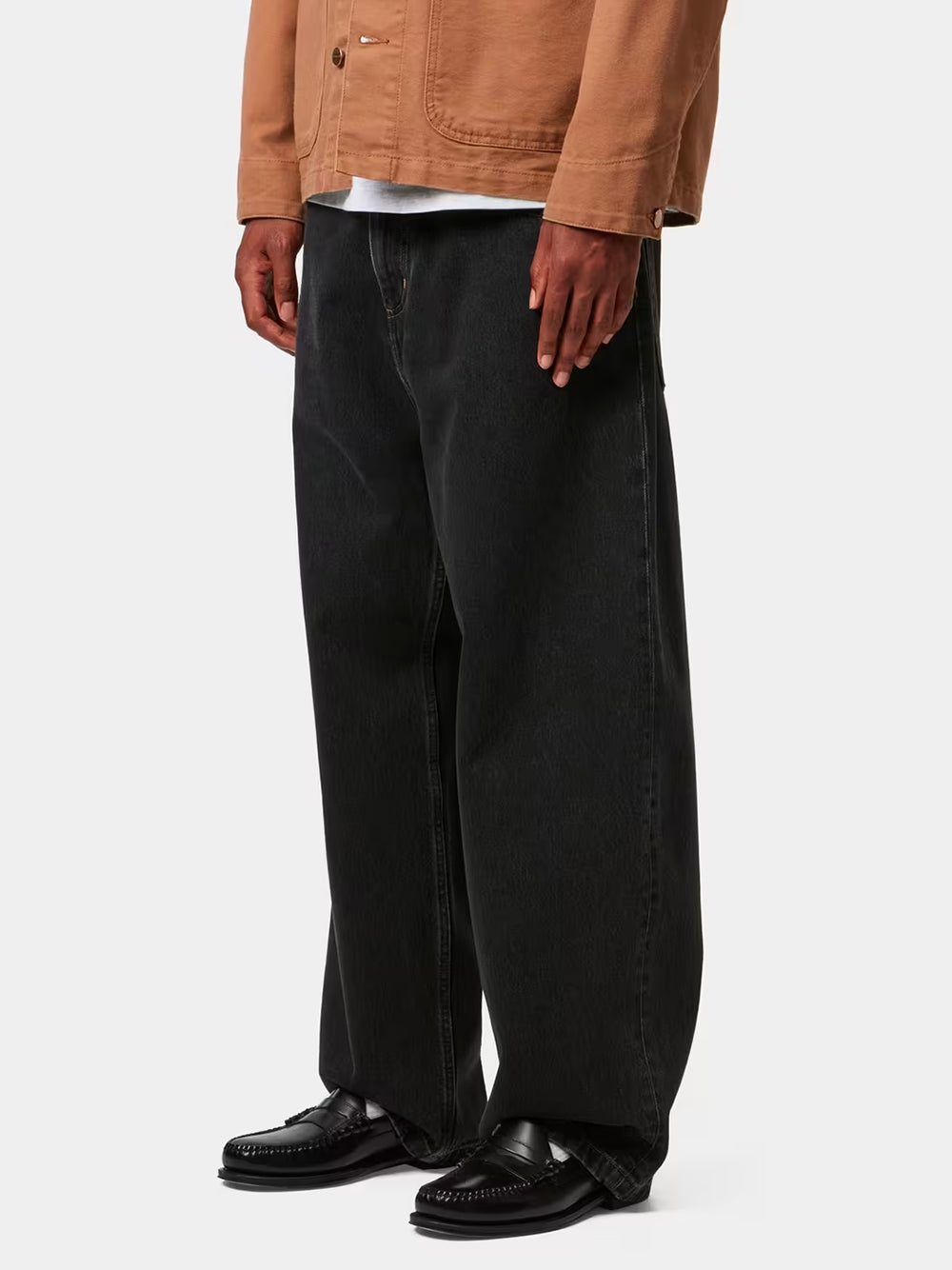 CARHARTT WIP-BRANDON PANT-I035893 8906 BLACK STONE WASHED