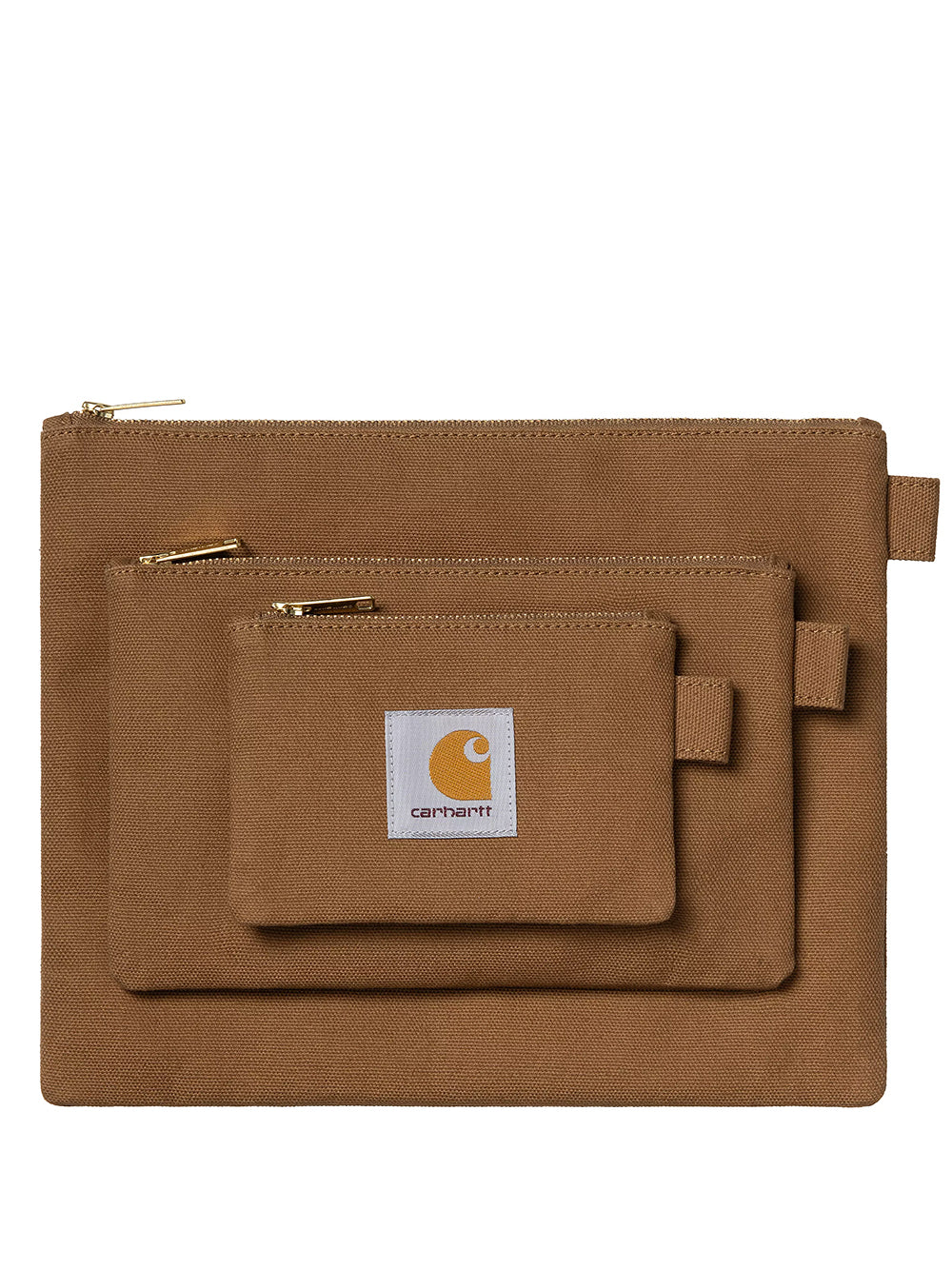 CARHARTT WIP-CANVAS POUCH SET-I034758 HAMILTON BROWN