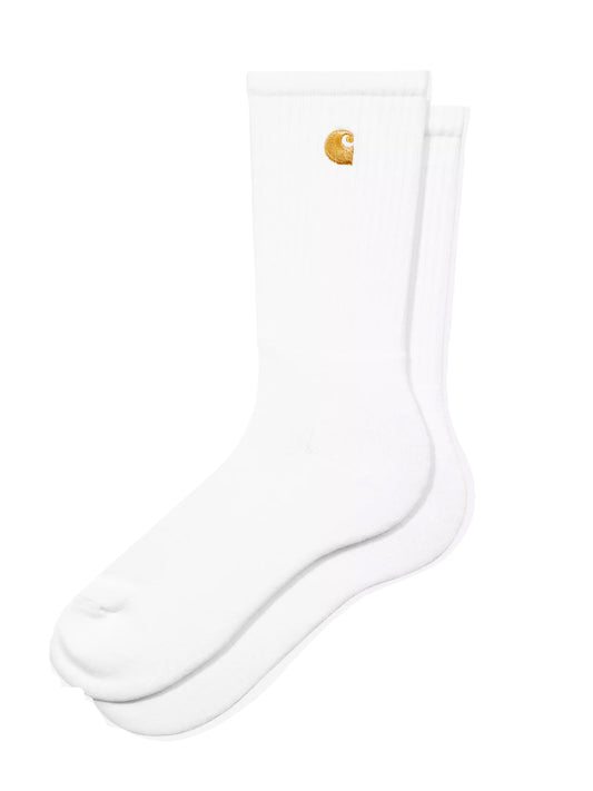 CARHARTT WIP-CHASE SOCKS-I029421 00RXX WHITE/GOLD
