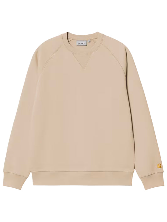 CARHARTT WIP-CHASE SWEATSHIRT-I033660 38AXX FLEUR DE SEL/GOLD