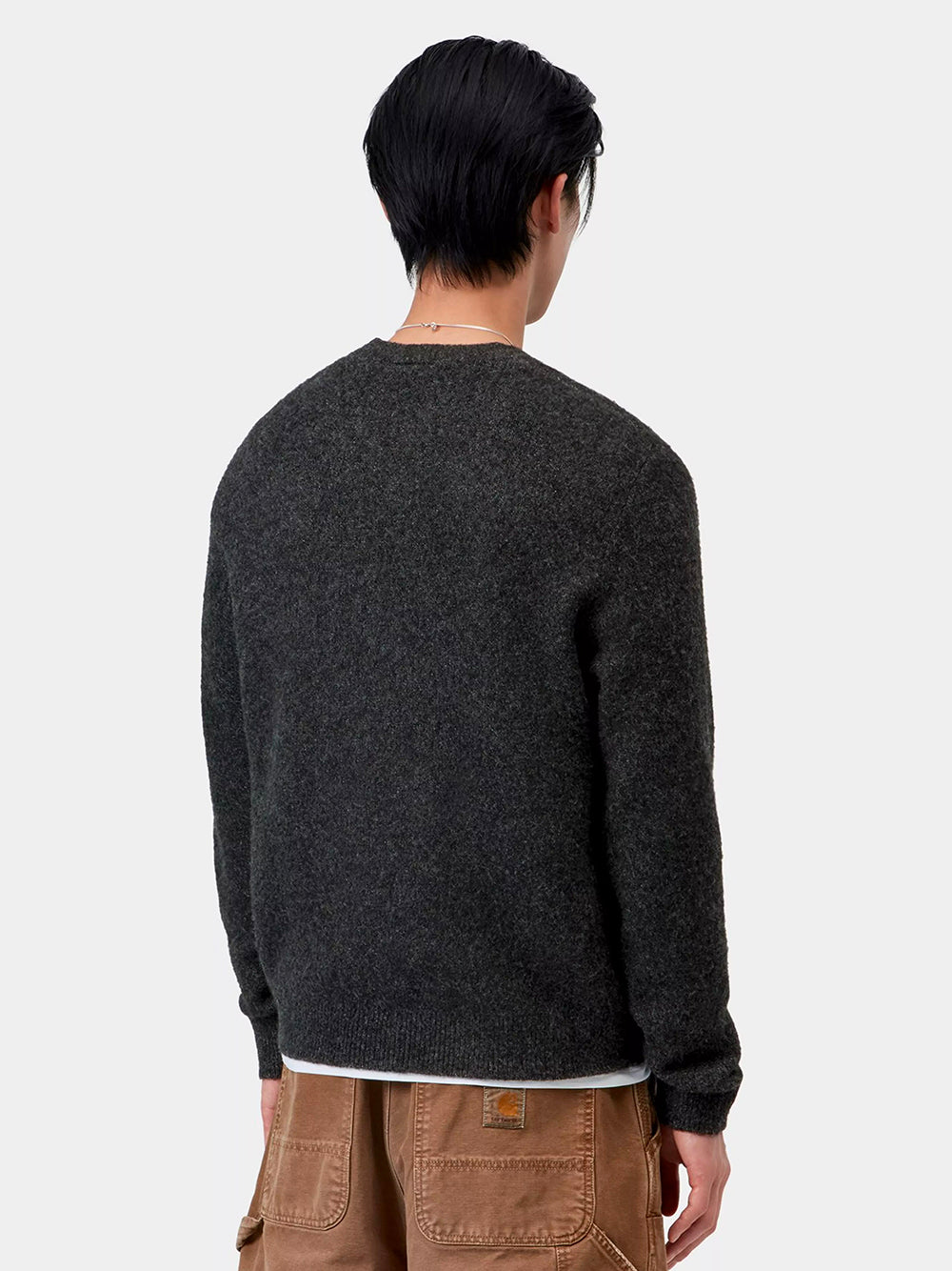 CARHARTT WIP-CURTIS SWEATER-I035394 3Z8XX TANGLED BLACK
