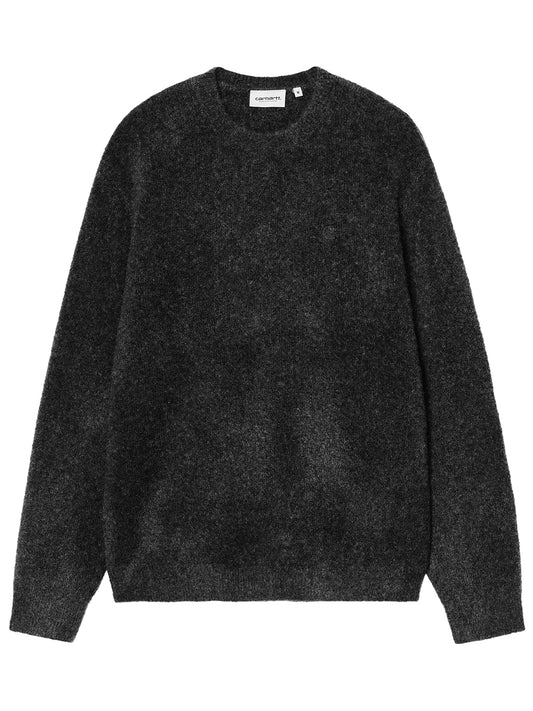 CARHARTT WIP-CURTIS SWEATER-I035394 3Z8XX TANGLED BLACK