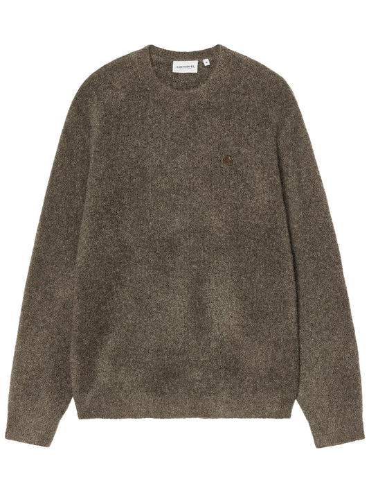 CARHARTT WIP-CURTIS SWEATER-I035394 3ZAXX TANGLED SHUNGITE